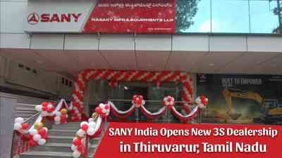 SANY India Opens New 3S Dealership in Thiruvarur, Tamil Nadu